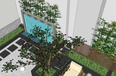 Modern Roof Garden Landscape Design in SketchUp-BIM WORLD