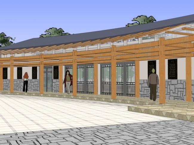 Modern Public Landscape Design | SketchUp 3D Model