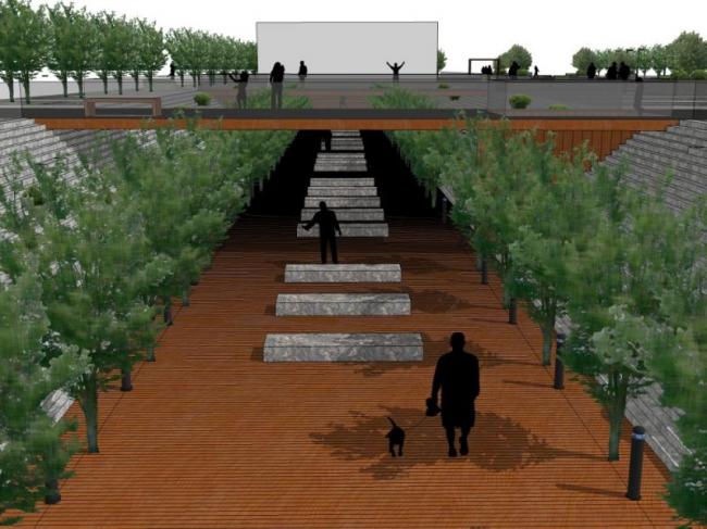 Modern Waterfront Landscape Design in SketchUp