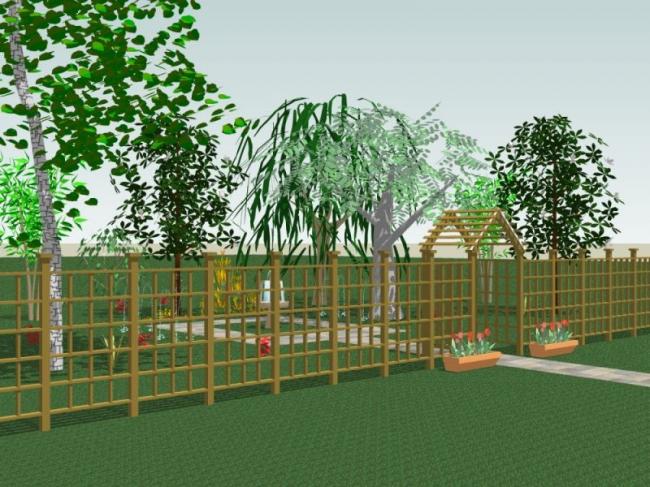 Modern Park Landscape Design with SketchUp Model