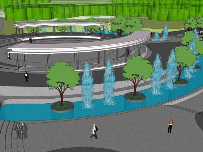 Modern Park Landscape Design in SketchUp