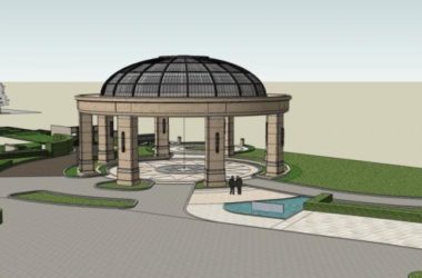 SketchUp Landscape Model: European Classical Pavilion Design-BIM WORLD