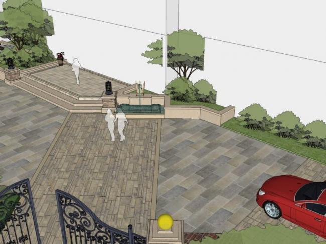 SketchUp Landscape Design: Classical Cultural Park and Garden Models