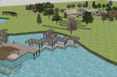 Modern Park Landscape Design in SketchUp-BIM WORLD