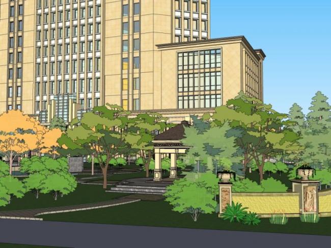 SketchUp Landscape Models: Community, Residential, and Classic Styles