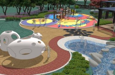 Modern Park Landscape Design | SketchUp 3D Model-BIM WORLD