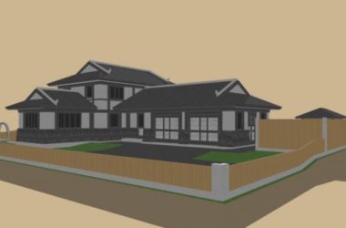 SketchUp Landscape Design: Chinese-Style Villa Courtyard Model-BIM WORLD
