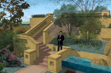 Classical Waterfront Landscape Design in SketchUp-BIM WORLD