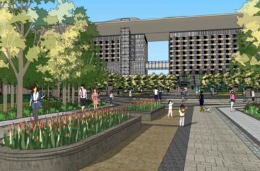Classical Style Office Landscape Model in SketchUp-BIM WORLD