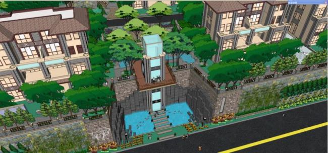 Classical Residential Landscape Design in SketchUp