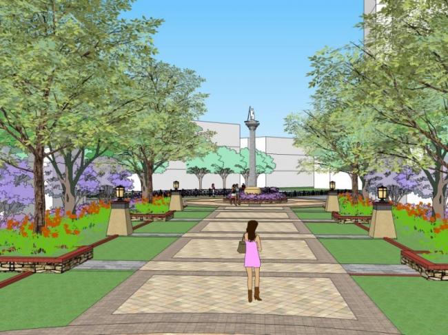 SketchUp Landscape Models: Spanish and Classical Residential Designs for Community Spaces