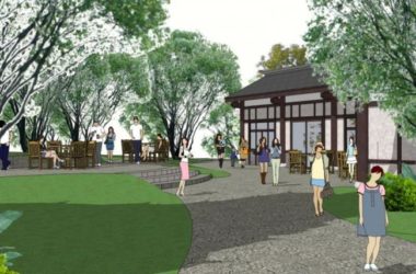 SketchUp Landscape Model: Tower Square in Traditional Chinese Style-BIM WORLD