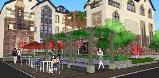SketchUp Landscape Designs: Community Spaces, Villa Gardens, and Classical Styles