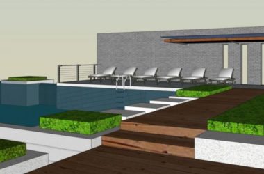 Modern Pool Landscape Design in SketchUp-BIM WORLD
