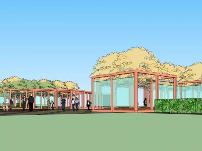 Modern Park Landscape Design in SketchUp