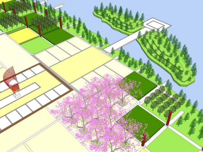 SketchUp Landscape Models: Riverside, Waterfront, and Modern Designs