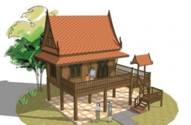 SketchUp Residential Model: Classical Style Cabin Design-BIM WORLD