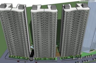 SketchUp Residential Model | Modern Super High-Rise Design-BIM WORLD