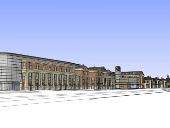 SketchUp Business Model: Designing a British-Style Multi-Story Commercial Street