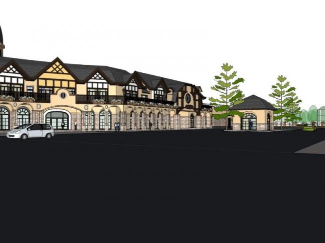SketchUp Business Model: Multi-Story British Classical Clubhouse for Commercial Architecture