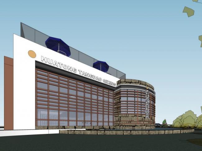 Southeast Asian Style Multi-Story Clubhouse Residential Model in SketchUp