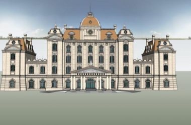 Classical Multi-Story Hotel Model in SketchUp-BIM WORLD