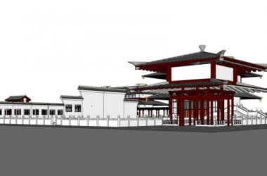 SketchUp Residential Model Featuring a Chinese-Style Courtyard-BIM WORLD