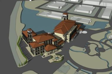 SketchUp Business Model: Multi-Story Mediterranean Classical Clubhouse Design-BIM WORLD