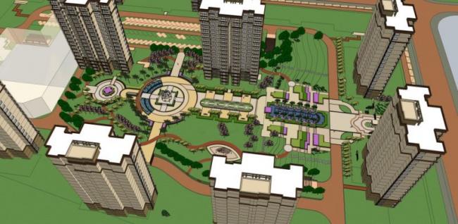 SketchUp Landscape Models: Community, Residential, and Classical Styles