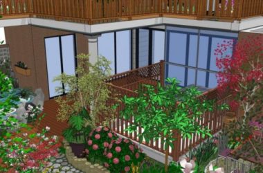 SketchUp Landscape Design: Traditional Chinese Courtyard Garden-BIM WORLD