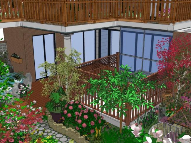 SketchUp Landscape Design: Traditional Chinese Courtyard Garden