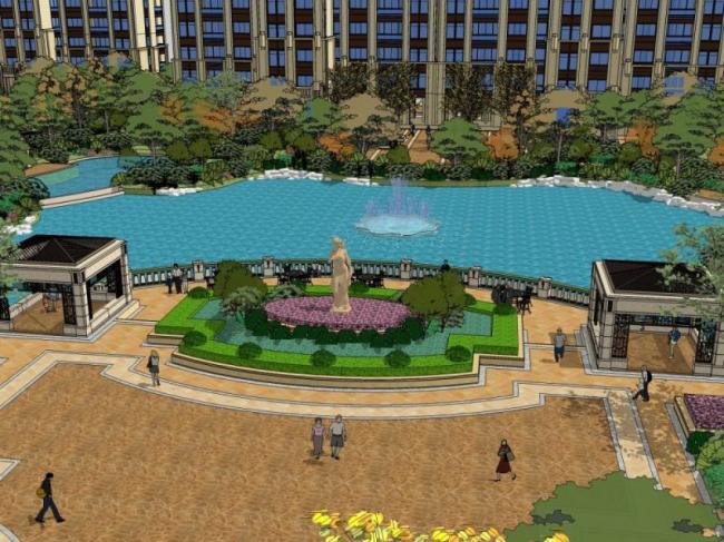 SketchUp Landscape Models: Community, Residential, and Classic Styles