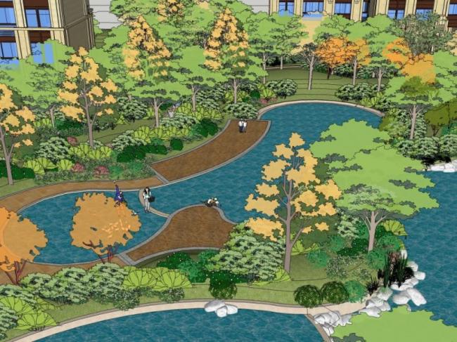 SketchUp Landscape Models: Community, Residential, and Modern Designs