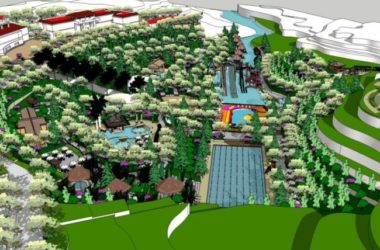 Modern Corridor Landscape Design in SketchUp-BIM WORLD