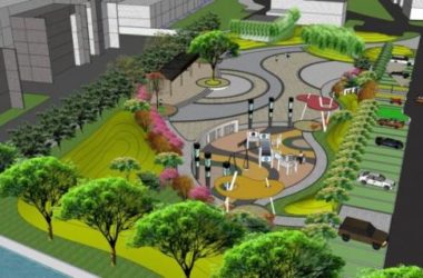 Modern Park Landscape Design in SketchUp-BIM WORLD