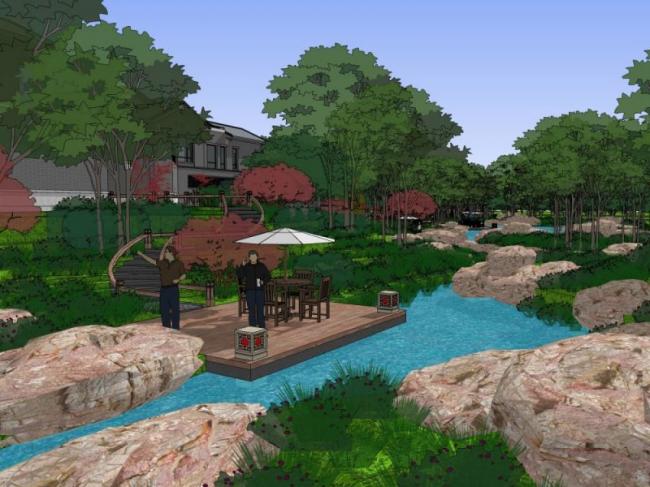 SketchUp Landscape Models: Community, Residential, and Modern Chinese Designs