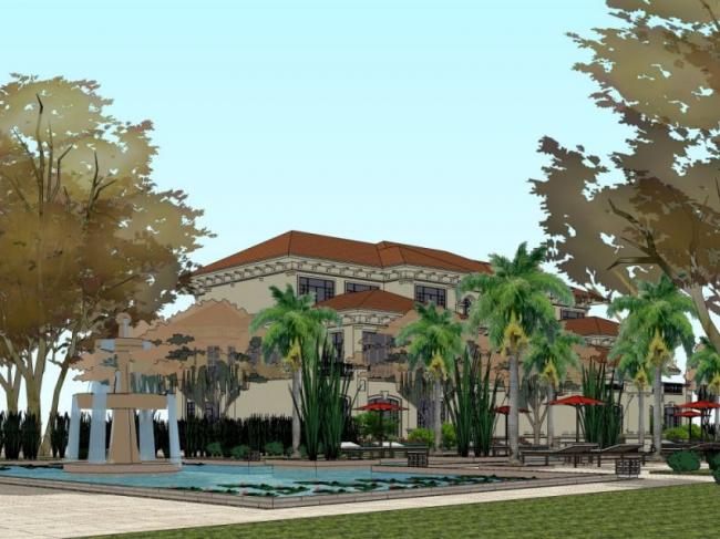 Classical Villa Landscape Design in SketchUp