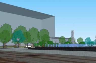 Modern Square Landscape Design in SketchUp-BIM WORLD