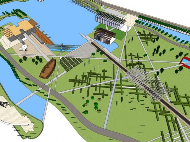 Modern Park Landscape Design in SketchUp