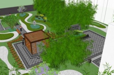 SketchUp Landscape Design: Courtyard in Modern Chinese Style-BIM WORLD