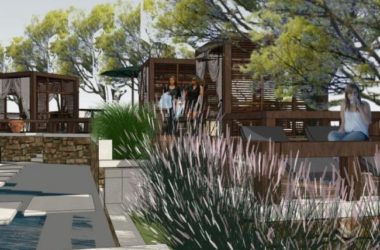 Modern Commercial Landscape Design in SketchUp-BIM WORLD
