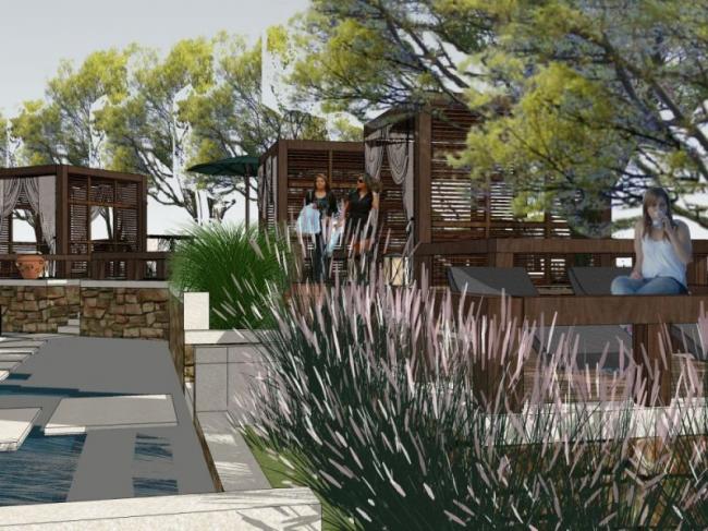 Modern Commercial Landscape Design in SketchUp