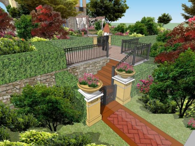 SketchUp Landscape Models: Community, Residential, and Classical Styles