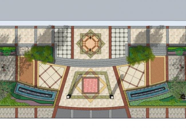 SketchUp Landscape Models: Commercial, Roadside, and Modern Designs