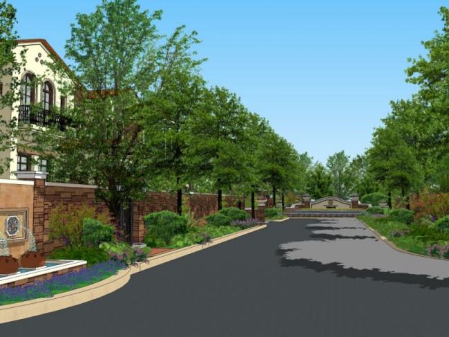 SketchUp Landscape Models: Community, Villa, and Classic Styles