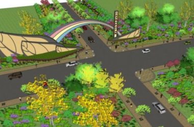 Modern Street Landscape Design with SketchUp Model-BIM WORLD