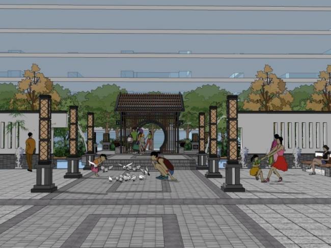SketchUp Landscape Models: Community, Residential, and Modern Chinese Style Designs