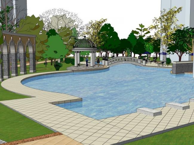 SketchUp Landscape Models: Community, Residential, and Classic Styles