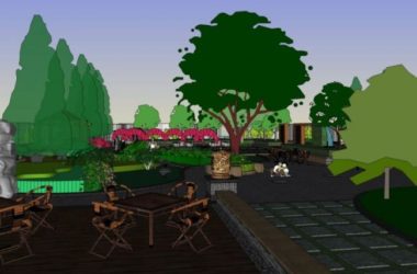 Modern Community Landscape Design in SketchUp-BIM WORLD