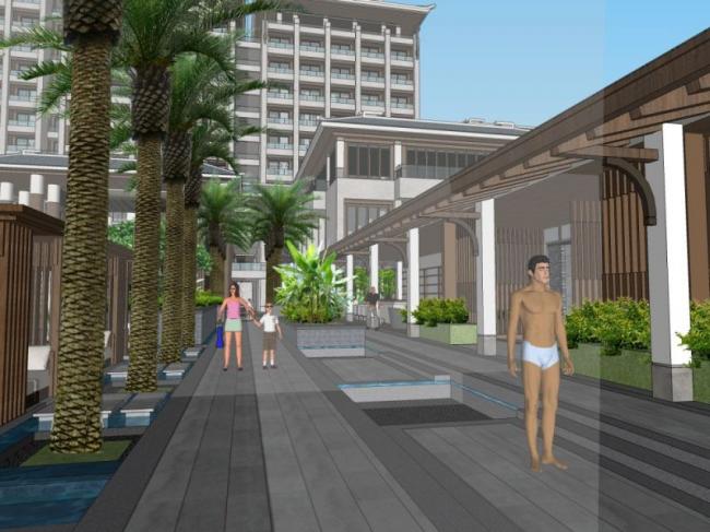 SketchUp Landscape Designs: Hotel, Pool, and Classical Style Models